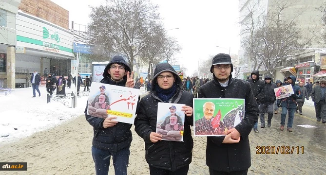 حضور دانشگاهیان دانشگاه فرهنگیان استان اردبیل در راهپیمایی ۲۲ بهمن
 2