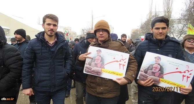 حضور دانشگاهیان دانشگاه فرهنگیان استان اردبیل در راهپیمایی ۲۲ بهمن
 4