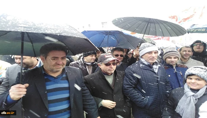 شرکت گسترده اساتید، کارکنان و دانشجویان پردیس های دانشگاه فرهنگیان استان آرذربایجان غربی در راهپیمایی عظیم یوم ا... 22 بهمن 5