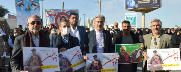 حضور پرشور مدیریت،اساتید،کارکنان،دانشجو معلمان،دانشگاه فرهنگیان استان خوزستان در راهپیمایی یوم الله 22بهمن 98