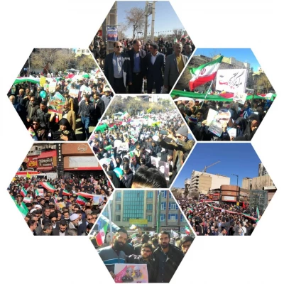 حضور یکپارچه دانشگاه فرهنگیان فارس در مراسم 22 بهمن ماه98 و اربعین سردار سلیمانی نقطه عطف چهل و یکمین بهار انقلاب اسلامی در فارس  3