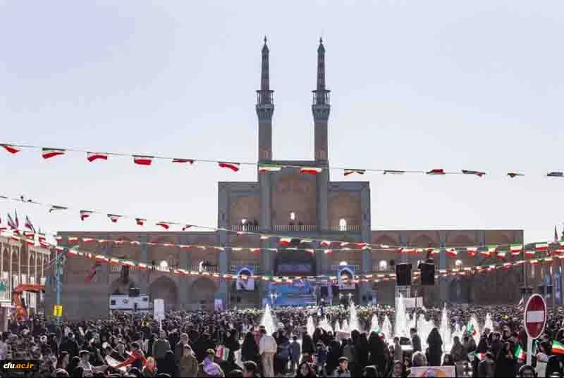 تجدید میثاق دانشجومعلمان و دانشگاهیان دانشگاه فرهنگیان یزد با حضور در راهپیمایی 22 بهمن 9