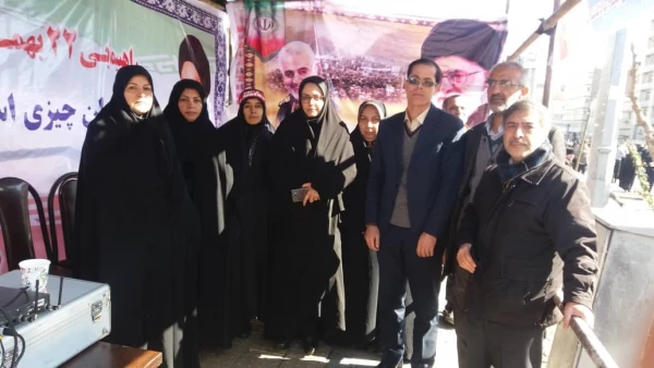 حضور مسئول دفترنهاد رهبری و سرپرست معاونت فرهنگی و اجتماعی دانشگاه به همراه  اساتید،دانشجویان وکارکنان دانشگاه فرهنگیان استان تهران در راهپیمایی ۲۲ بهمن  3