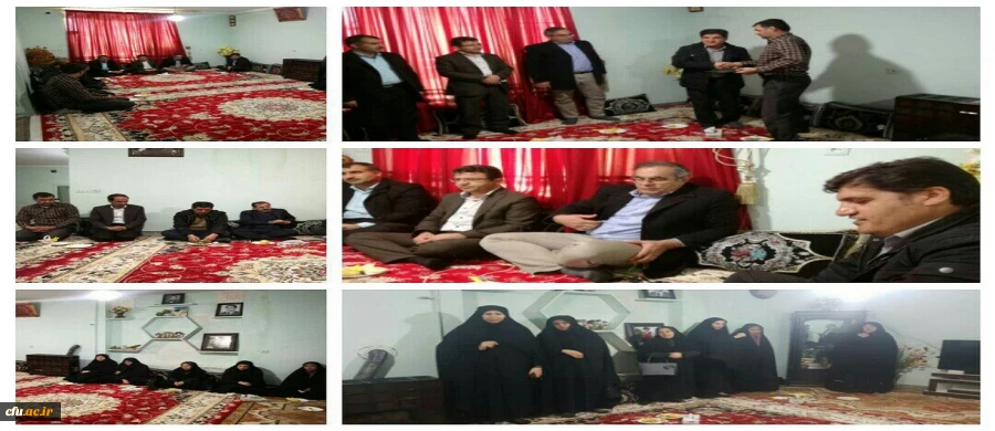 دیدار مدیر امور پردیس های کهگیلویه و بویراحمد با خانواده شهید دوران دفاع مقدس 2