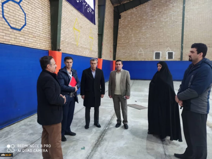 خانم دکتر عبدی مدیر کل تربیت بدنی دانشگاه فرهنگیان کشور وهیئت همراه ازامکانات ورزشی پردیس های استان بازدیدکردند. 3