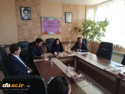 خانم دکتر عبدی مدیر کل تربیت بدنی دانشگاه فرهنگیان کشور وهیئت همراه ازامکانات ورزشی پردیس های استان بازدیدکردند. 4