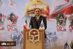 مراسم بزرگداشت اربعین شهادت سردار سرافراز اسلام شهید سپهبد حاج قاسم سلیمانی و بزرگداشت چهل و یکمین سالگرد پیروزی انقلاب اسلامی با سخنرانی حجت الاسلام و المسلمین سید هاشم الحیدری از رهبران جبهه مقاومت در ساری برگزار شد. 5