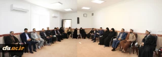 حضور  سرپرست معاونت فرهنگی به همراه شورای اداری دانشگاه  در دفتر حجت الاسلام والمسلمین علیدادی سلیمانی نماینده ولی فقیه و امام جمعه محترم کرمان