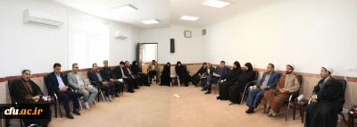 حضور  سرپرست معاونت فرهنگی به همراه شورای اداری دانشگاه  در دفتر حجت الاسلام والمسلمین علیدادی سلیمانی نماینده ولی فقیه و امام جمعه محترم کرمان