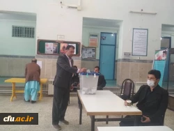 حضوراساتید، کارکنان ودانشجویان  دانشگاه فرهنگیان سیستان وبلوچستان در انتخابات مجلس شورای اسلامی 