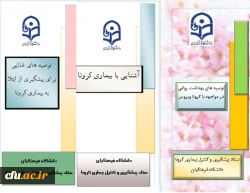 محتوای آموزشی بهداشتی، روانی و توصیه های تغذیه ای در خصوص پیشگیری و مقابله با ویروس کرونا  2