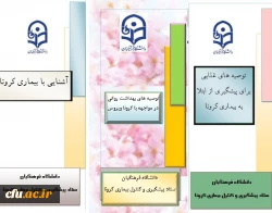 محتوای آموزشی بهداشتی، روانی و توصیه های تغذیه ای در خصوص پیشگیری و مقابله با ویروس کرونا  2