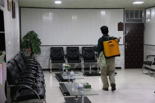 ضدعفونی کلیه فضاهای دانشگاه فرهنگیان یزد 12