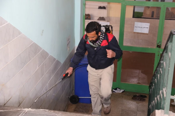 ضدعفونی کلیه فضاهای دانشگاه فرهنگیان یزد 13