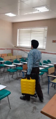 ضدعفونی کلیه فضاهای دانشگاه فرهنگیان یزد 15