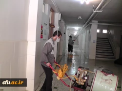 ضدعفونی و گندزدایی پردیس ها و مراکز دانشگاه فرهنگیان استان اصفهان