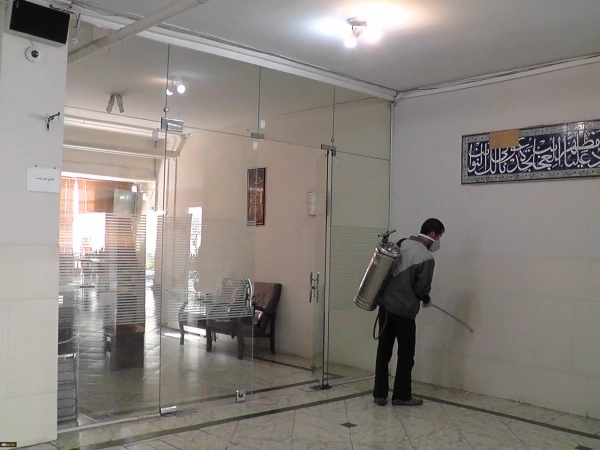 ضدعفونی و گندزدایی پردیس ها و مراکز دانشگاه فرهنگیان استان اصفهان