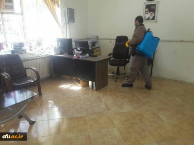 به منظور پیشگیری از ابتلا به ویروس کرونا:

خوابگاه ها و فضاهای دانشگاه فرهنگیان استان لرستان ضدعفونی شد