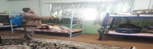 خوابگاه ها و فضاهای دانشگاه فرهنگیان استان لرستان ضدعفونی شد 3