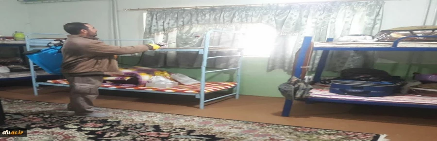 خوابگاه ها و فضاهای دانشگاه فرهنگیان استان لرستان ضدعفونی شد 3