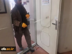 خوابگاه ها و فضاهای دانشگاه فرهنگیان استان لرستان ضدعفونی شد 9