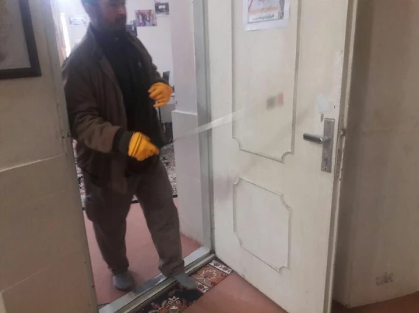 خوابگاه ها و فضاهای دانشگاه فرهنگیان استان لرستان ضدعفونی شد 9