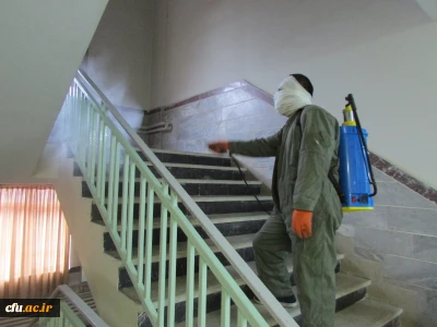 خوابگاه ها و فضاهای پردیس های دانشگاه فرهنگیان استان مرکزی پاکسازی و ضدعفونی شد
