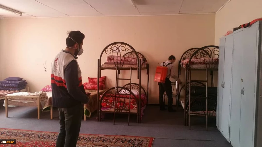 گندزدایی و ضدعفونی پردیس های علامه امینی و فاطمه الزهرا(س) دانشگاه فرهنگیان استان آذربایجان شرقی  2