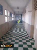 گندزدایی و ضدعفونی پردیس های علامه امینی و فاطمه الزهرا(س) دانشگاه فرهنگیان استان آذربایجان شرقی  2