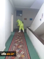 گندزدایی و ضدعفونی پردیس های علامه امینی و فاطمه الزهرا(س) دانشگاه فرهنگیان استان آذربایجان شرقی  2