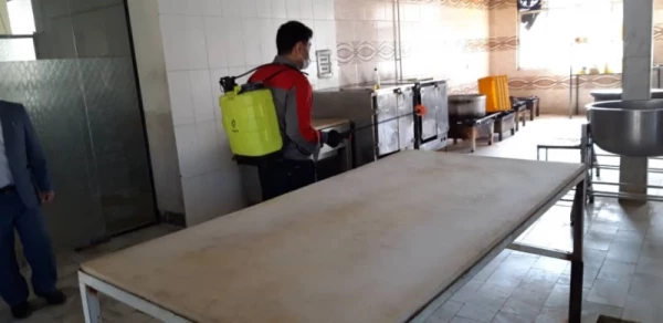 ضدعفونی و گندزدایی پردیس ها و مراکز دانشگاه فرهنگیان استان کرمانشاه 3