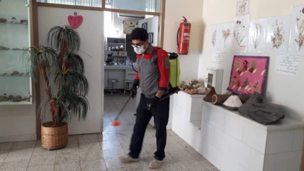ضدعفونی و گندزدایی پردیس ها و مراکز دانشگاه فرهنگیان استان کرمانشاه 4
