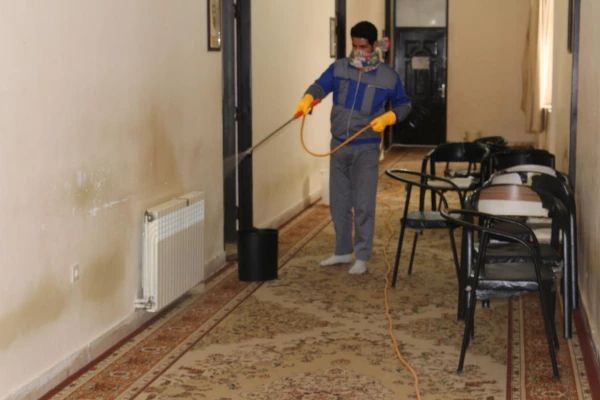 ضدعفونی و گندزدایی پردیس های دانشگاه فرهنگیان استان سمنان 2