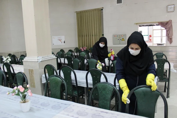 ضدعفونی و گندزدایی پردیس های دانشگاه فرهنگیان استان سمنان 3