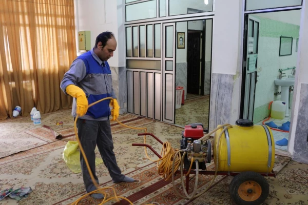 ضدعفونی و گندزدایی پردیس های دانشگاه فرهنگیان استان سمنان 4