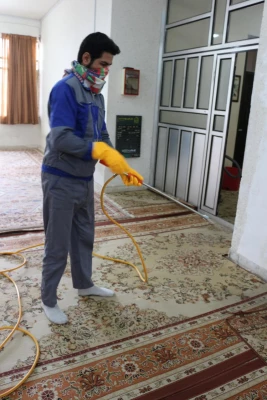 ضدعفونی و گندزدایی پردیس های دانشگاه فرهنگیان استان سمنان 7