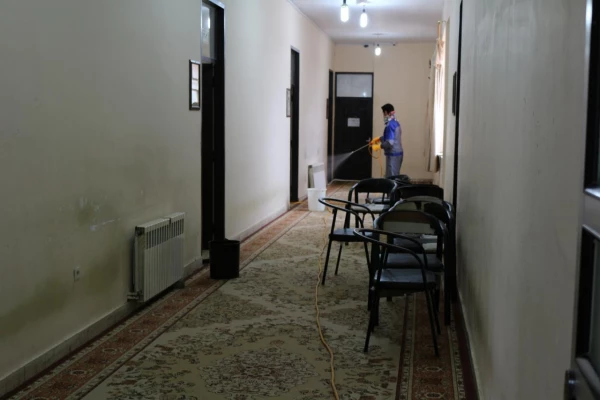 ضدعفونی و گندزدایی پردیس های دانشگاه فرهنگیان استان سمنان 8