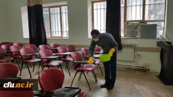 فعالیت های صورت گرفته به منظور پیشگیری از شیوع ویروس کرونا در پردیس های دانشگاه فرهنگیان گلستان 2