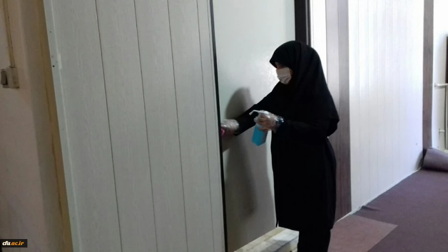 فعالیت های صورت گرفته به منظور پیشگیری از شیوع ویروس کرونا در پردیس های دانشگاه فرهنگیان گلستان 10