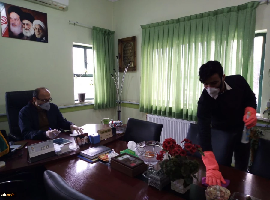 فعالیت های صورت گرفته به منظور پیشگیری از شیوع ویروس کرونا در پردیس های دانشگاه فرهنگیان گلستان 11