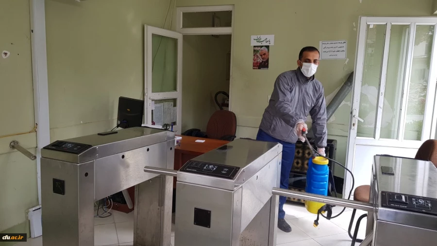 فعالیت های صورت گرفته به منظور پیشگیری از شیوع ویروس کرونا در پردیس های دانشگاه فرهنگیان گلستان 12