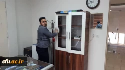 سراهای دانشجویی وساختمان های آموزشی واداری دانشگاه فرهنگیان استان قزوین طی سه مرحله ضدعفونی شد 4