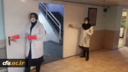 سراهای دانشجویی وساختمان های آموزشی واداری دانشگاه فرهنگیان استان قزوین طی سه مرحله ضدعفونی شد 8