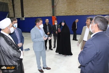 دکتر انصاری راد معاون دانشجویی دانشگاه فرهنگیان کشور از امکانات حوزه دانشجویی دانشگاه فرهنگیان استان قزوین بازدیدکرد. 3