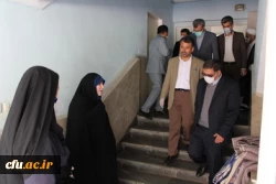 دکتر انصاری راد معاون دانشجویی دانشگاه فرهنگیان کشور از امکانات حوزه دانشجویی دانشگاه فرهنگیان استان قزوین بازدیدکرد. 5