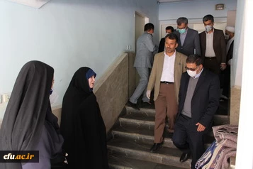 دکتر انصاری راد معاون دانشجویی دانشگاه فرهنگیان کشور از امکانات حوزه دانشجویی دانشگاه فرهنگیان استان قزوین بازدیدکرد. 5