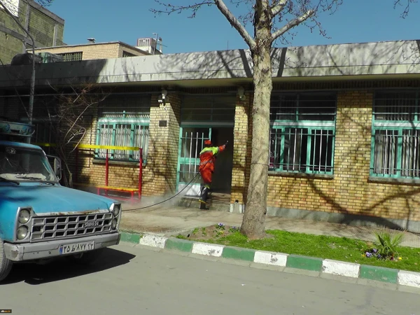 ضد عفونی و گند زدایی مستمر پردیس ها و مراکز دانشگاه فرهنگیان استان اصفهان
