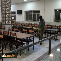 ضد عفونی و گند زدایی مستمر پردیس ها و مراکز دانشگاه فرهنگیان استان اصفهان