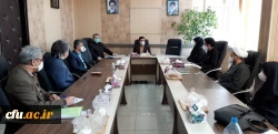 نخستین نشست اعضای هیئت علمی وگروه های آموزشی دانشگاه فرهنگیان استان قزوین درسال جدید باحضور مدیر امور پردیس های استان برگزارشد 5