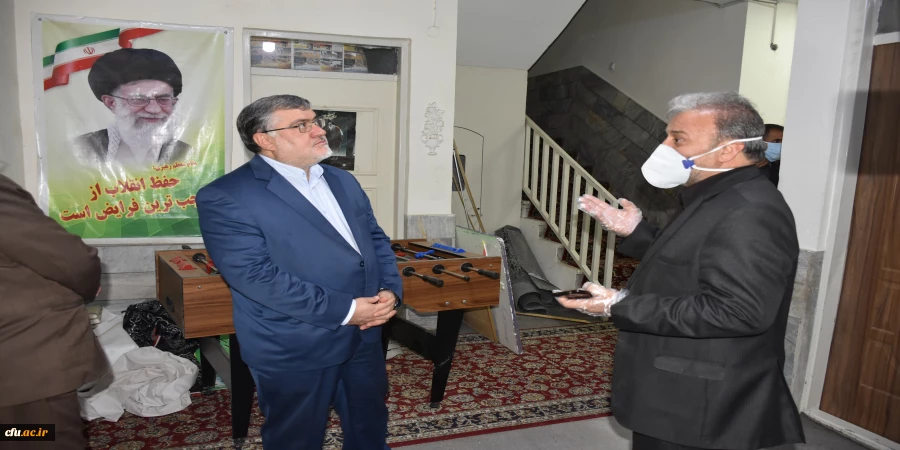 بازدید استاندار و معاون منابع انسانی از سراهای دانشجویی(خوابگاه های)دانشگاه فرهنگیان استان 5